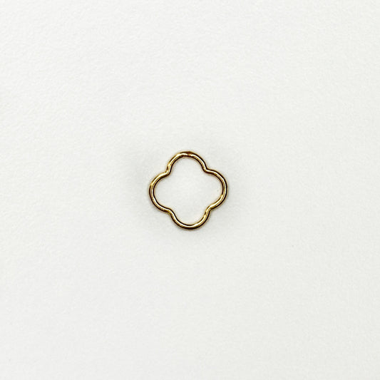 	Anhänger "Cloverleaf" aus 14K Gold Filled – zarter Glücksbringer für Armband oder Kette