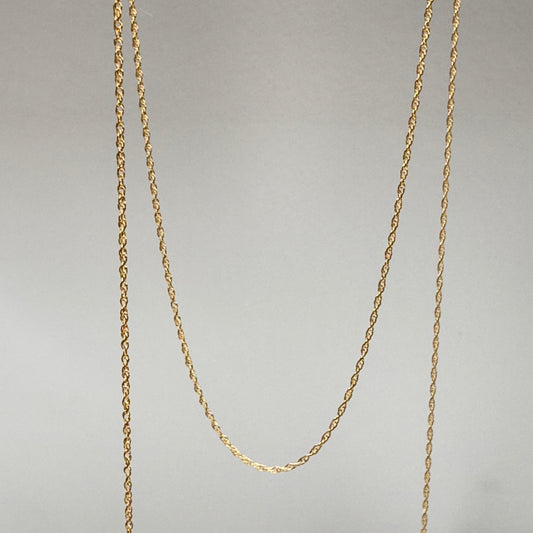 French Rope Kollektion – gedrehtes Kettenmaterial aus 14K Gold Filled mit elegantem Glanz