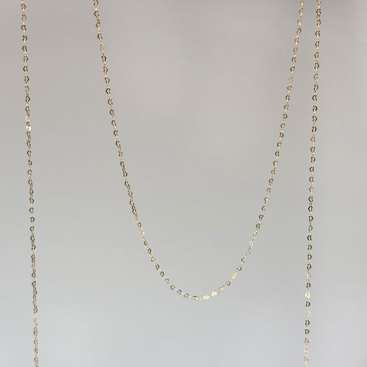 Mini Heart Kollektion – zartes Kettenmaterial mit herzförmigen Gliedern aus 14K Gold Filled