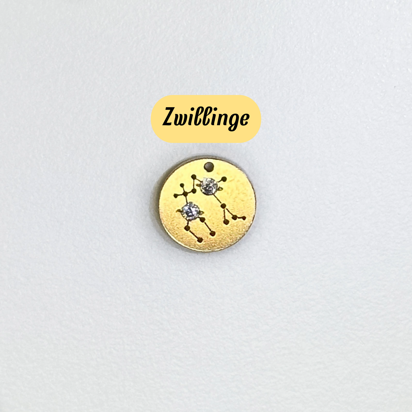 Zwillinge Sternzeichen-Anhänger – feiner Goldschmuck für dein Zodiac